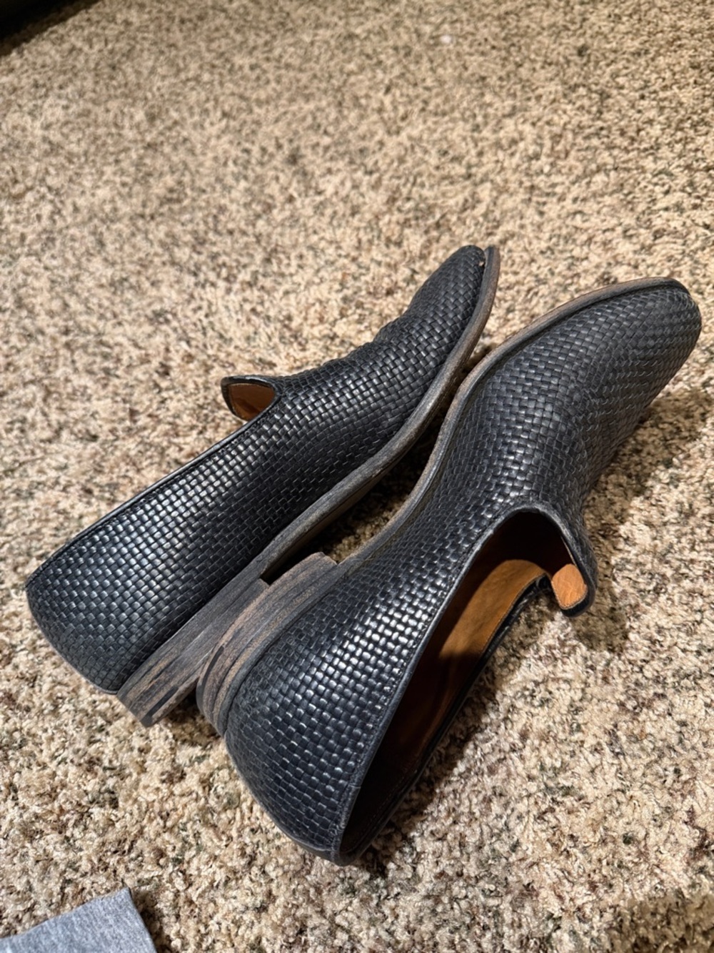 Vintage Crockett & Jones Men's Black Kensington 2 Leather Slip-On Loafers - Picture 5 of 11